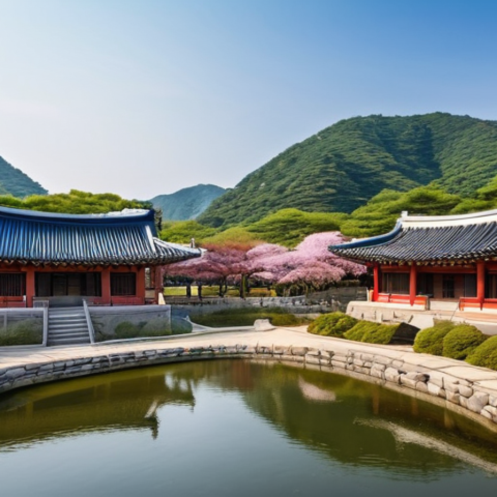 경남 산청 한방테마파크 - **Prompt 1: Serene Sancheong Oriental Medicine Theme Park Entrance**
"A wide-angle, highly detai...